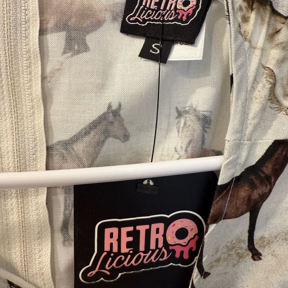 Retrolicious horses midi dress - small - Picture 2 of 3